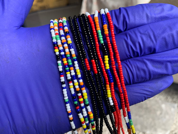 'PEMBE' AFRICAN WAIST BEADS (3pcs)