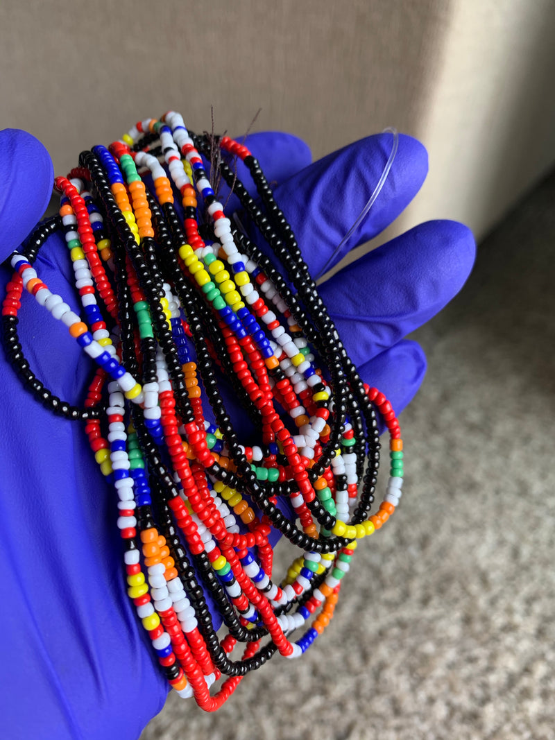 'PEMBE' AFRICAN WAIST BEADS (3pcs)