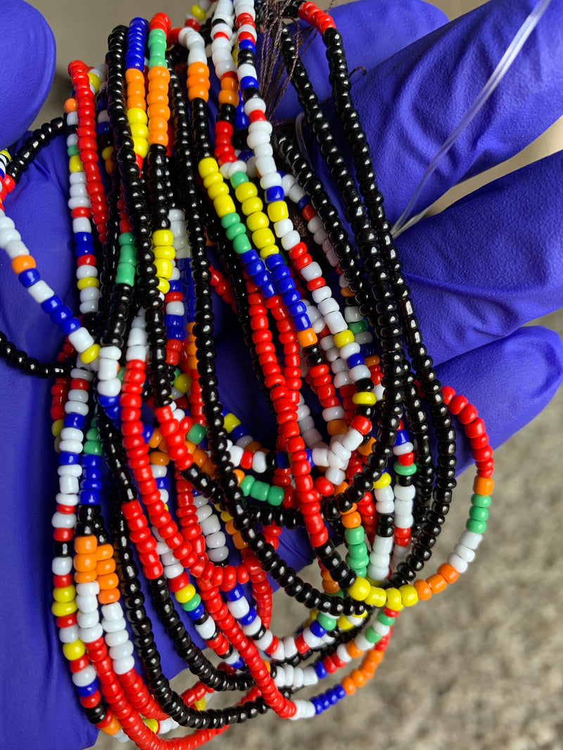 'PEMBE' AFRICAN WAIST BEADS (3pcs)