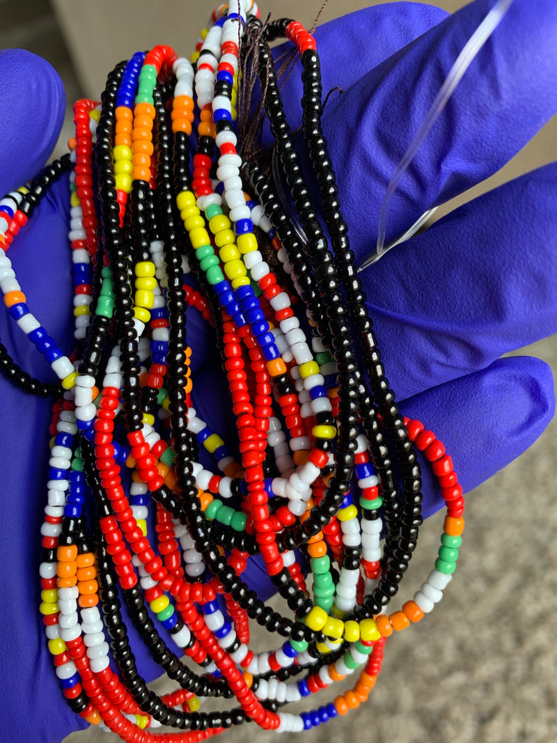 'PEMBE' AFRICAN WAIST BEADS (3pcs)