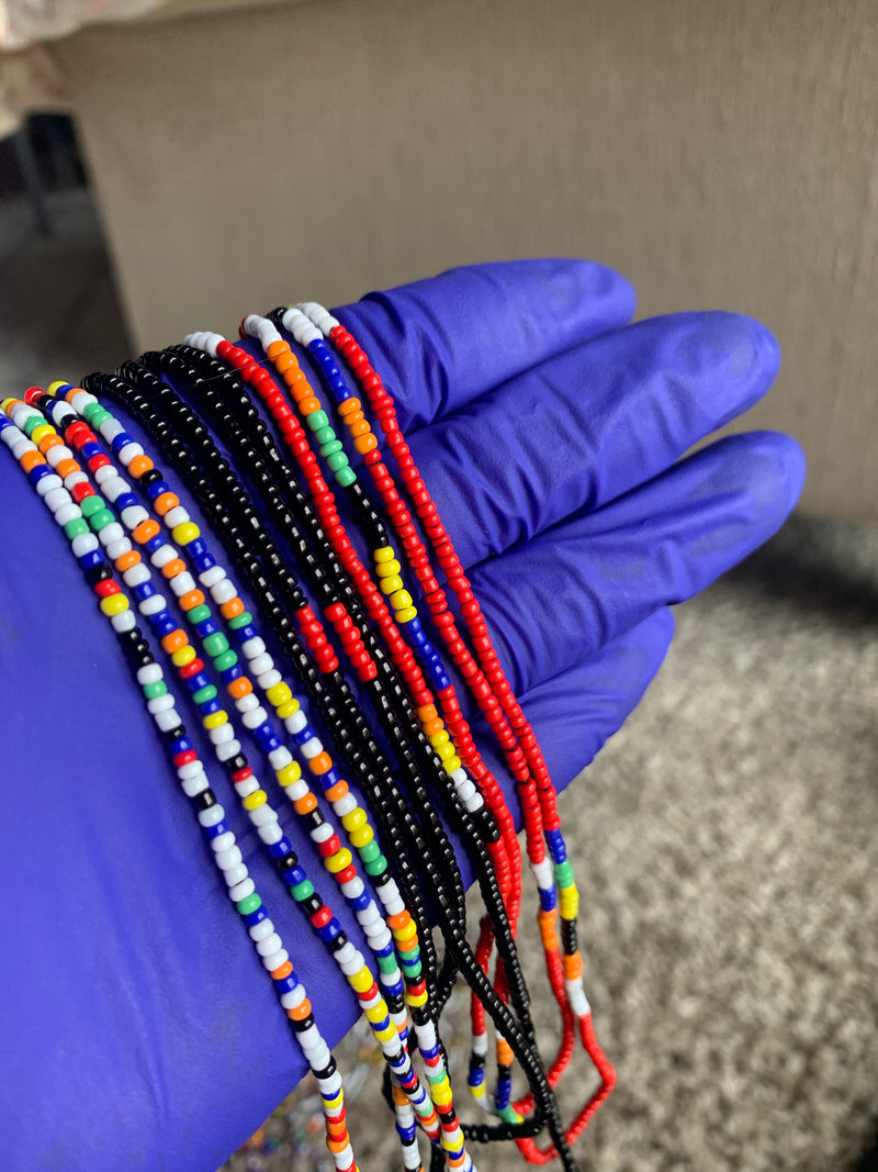 'PEMBE' AFRICAN WAIST BEADS (3pcs)